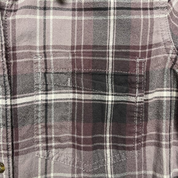 Carhartt Women's Button-Up Top Size Small (4-6) Plaid Flannel Western Cowgirl‎ - Picture 4 of 8